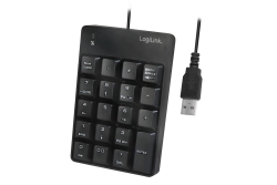 Logilink Keypad mit USB-A Anschluss schwarz