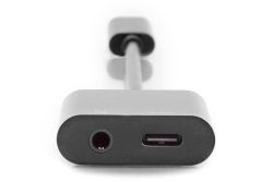 DIGITUS USB 3.1 Verteilerkabel Typ C-Klinke St/Bu/Bu 0.2m sw