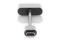 DIGITUS USB 3.1 Verteilerkabel Typ C-Klinke St/Bu/Bu 0.2m sw