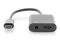 DIGITUS USB 3.1 Verteilerkabel Typ C-Klinke St/Bu/Bu 0.2m sw