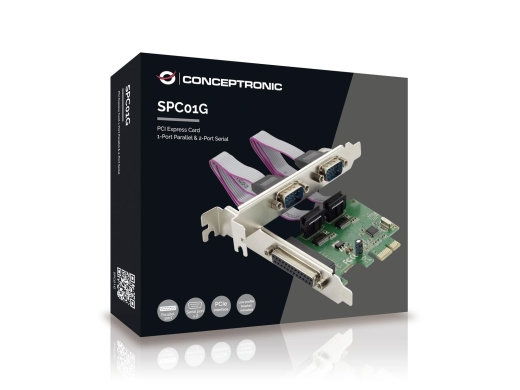 CONCEPTRONIC PCIe1x Card 2xRS232-Seri./1xParal. 2.5Gbps