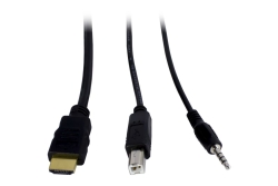 Inter-Tech KVM Switch AS-42HA HDMI, 4 Port, Metall