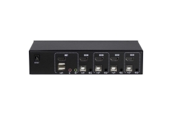 Inter-Tech KVM Switch AS-41HA HDMI, 4 Port, Metall