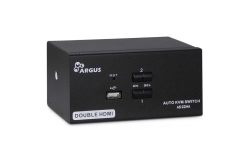 Inter-Tech KVM Switch AS-22HA HDMI, 2 Port, Metall