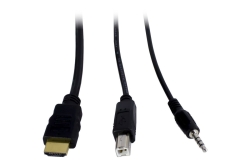 Inter-Tech KVM Switch AS-21HA HDMI, 2 Port, Metall