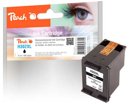 Peach Patrone HP Nr.302XL F6U68A schwarz komp