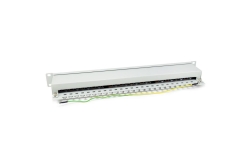 Equip 19 Patchpanel 24xRJ45 Cat6 FTP 1U 250MHz RAL7035