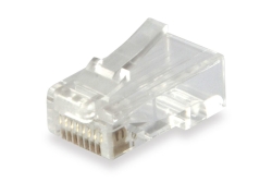 Equip Stecker Cat6 ungeschirmt RJ45 100Stk transp.