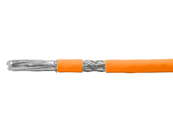 Equip Instal.Kab Cat7 Simplx S/FTP 4P23 100.00m orange LSZH