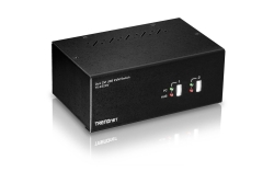 TRENDnet KVM Switch 2-Port DVI USB mit Audio USB 2.0 Hub