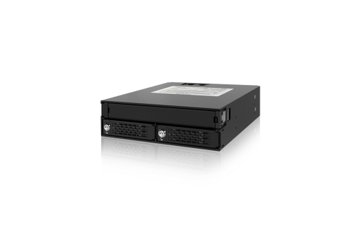 Backplane IcyDock 2x6,3cm SATAI-III/SAS in 1x5,25 HDD/SSD