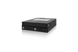Backplane IcyDock 2x6,3cm SATAI-III/SAS in 1x5,25 HDD/SSD