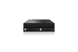 Backplane IcyDock 2x6,3cm SATAI-III/SAS in 1x5,25 HDD/SSD