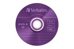 DVD-R Verbatim 4,7GB 5pcs Slim J. Colour 16x