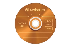 DVD-R Verbatim 4,7GB 5pcs Slim J. Colour 16x