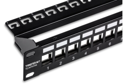 TRENDnet Patchpanel 24-Port Cat6 geschirmt 19 1U Rack