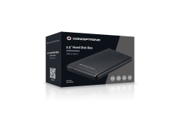 CONCEPTRONIC SSD Gehäuse 2.5SATA HDD/SSD USB-C3.2 6Gbs sw