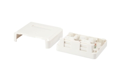 Equip Aufputzdose 2-Port Keystone ungeschirmt weiß...