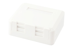 Equip Aufputzdose 2-Port Keystone ungeschirmt weiß Polybeutel