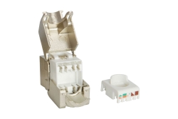 Equip Keystone Jack geschirmt Cat6 LSA wzf.8Stk sil