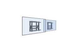 Equip Wandhalterung 19-55/1TFT Popout 1Gelenk 50Kg sw lite Retail
