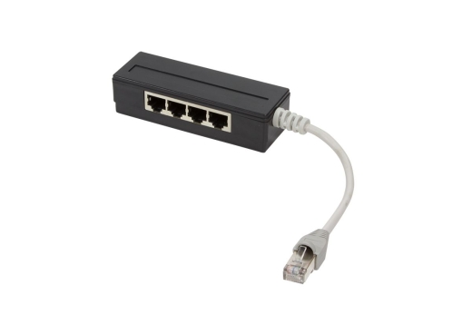 Logilink Splitter 4port RJ45, geschirmt, mit 15 cm Kabel