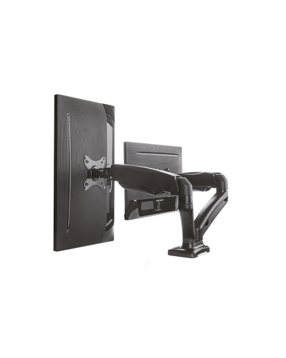 Monitorständer IcyBox 2 Monitore bis zu 27/6.5kg + Tischhal