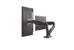 Monitorständer IcyBox 2 Monitore bis zu 27/6.5kg + Tischhal