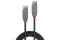 LINDY USB 2.0 Kabel Typ A/A Anthra Line M/M 2m