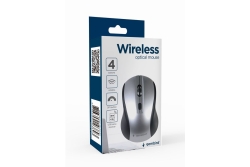 gembird Maus OPT WIRELESS 4 Tasten inkl. USB grau/schwarz