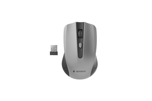 gembird Maus OPT WIRELESS 4 Tasten inkl. USB schwarz-grau