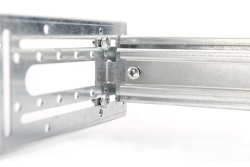 DIGITUS Hutschienenträger 4HE 19 (483mm) + Hutschiene