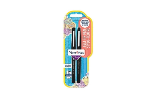 PAPER MATE Faserschreiber Flair B 2 Stk Schwarz