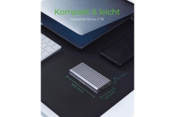 Geh. IcyBox USB 3.1 Typ-C M.2 NVMe SSD Gehäuse extern