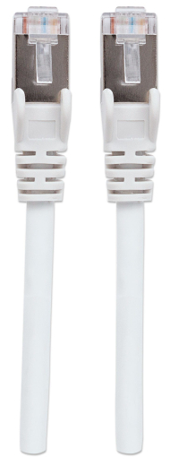 INTELLINET Patchkabel RJ45 S/FTP Cat6 0,5m LSZH Hebels. weiß