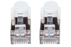 INTELLINET Patchkabel RJ45 S/FTP Cat6 3,0m LSZH Hebels. weiß