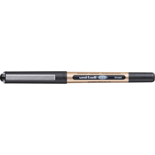 Tintenroller UB-150-10E eye broad - 0,65 mm, schwarz (dokumentenecht)