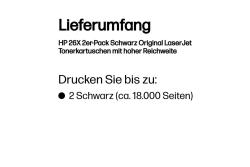 HP 26X 2x Schwarz LaserJet Tonerpatrone