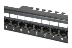 Equip 19 Patchpanel 24xRJ45 Cat6 UTP 1U 250MHz RAL9005