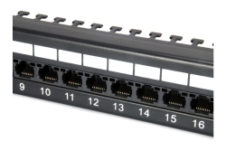 Equip 19 Patchpanel 24xRJ45 Cat6 UTP 1U 250MHz RAL9005