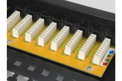 Equip 19 Patchpanel 24xRJ45 Cat6 UTP 1U 250MHz RAL9005