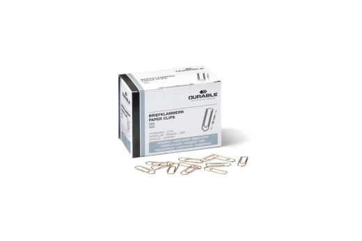 DURABLE Briefklammern 26 mm 1000 Stück verkupfert