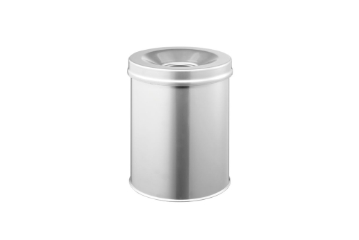 DURABLE Papierkorb Safe rund 15 Liter silber