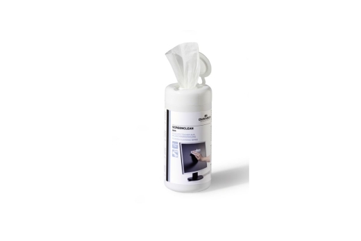 DURABLE Bildschirmreiniger Screenclean 100Feuchttücher weiß