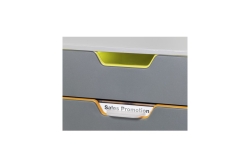 DURABLE Schubladenbox VARICOLOR 4 Fächer Etiketten mehrfbg