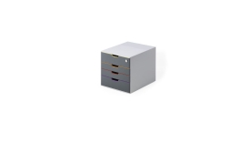 DURABLE Schubladenbox abschließbar Varicolor 4...