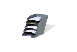 DURABLE Briefablagen Varicolor 5 Fächer anthrazit/farbig
