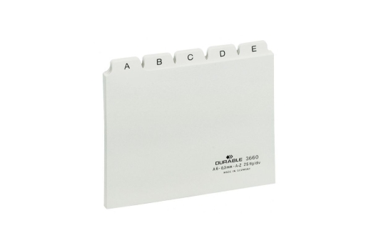DURABLE Leitregister A - Z A6 quer 1 Stück weiß