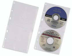 DURABLE CD-Hüllen für 2 CDs/DVDs transparent 5...