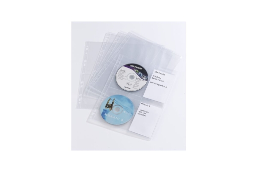 DURABLE CD/DVD COVER light M Pck a 10 Taschen transparent